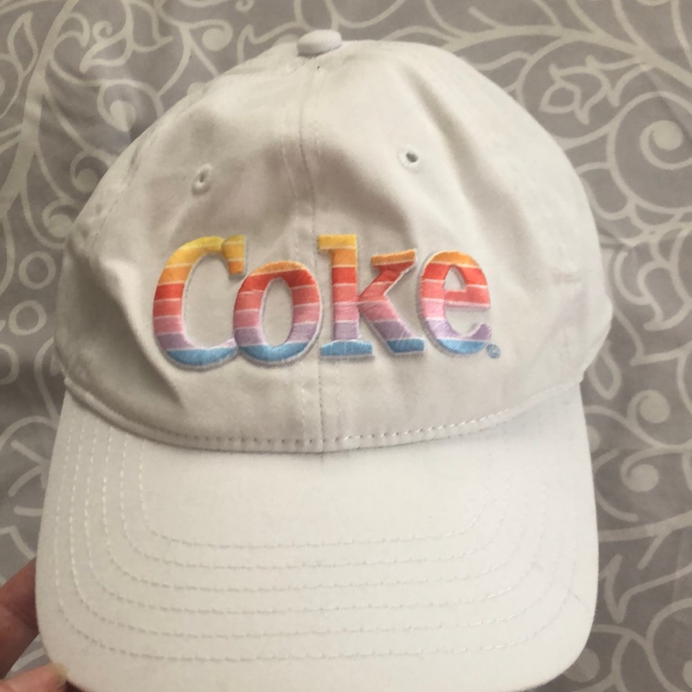 White “Coke” baseball hat / dad hat